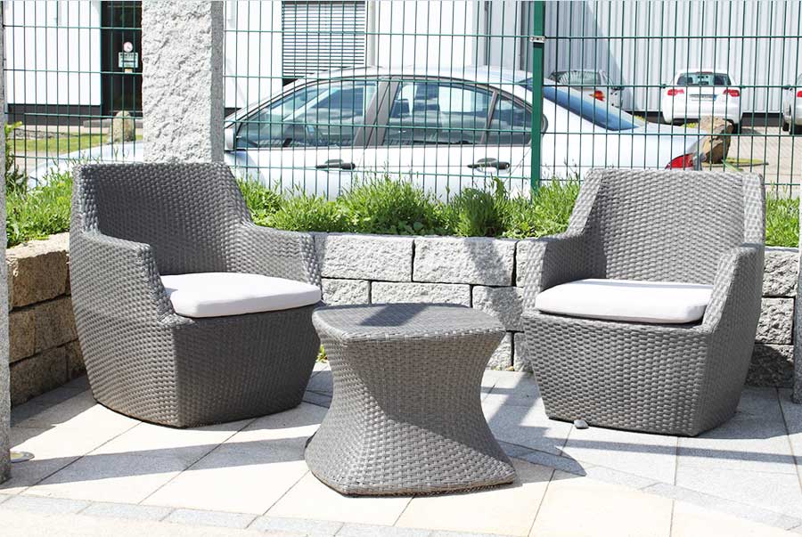 Rattanmöbel terrasse inklusive beigen sitzkissen für den modernen gartenmöbeln Terrassen, Rattanmöbel terrasse inklusive beigen sitzkissen für den modernen gartenmöbeln.
