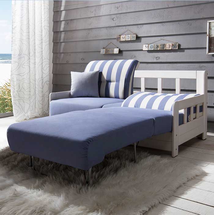 Sofa 2 sitzer schlaffunktion Campus Weiß mit stabiles holzgrundgestell Wohnzimmer, Sofa 2 sitzer schlaffunktion Campus Weiß mit stabiles holzgrundgestell.