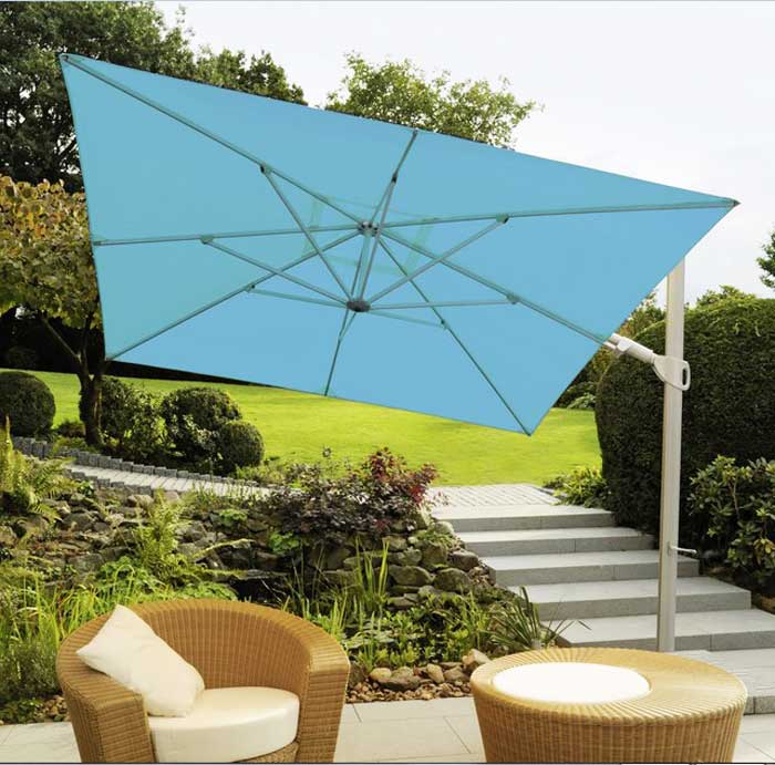 Terrassen, Sonnenschirm blau für garten sonnenschirm ideen.  