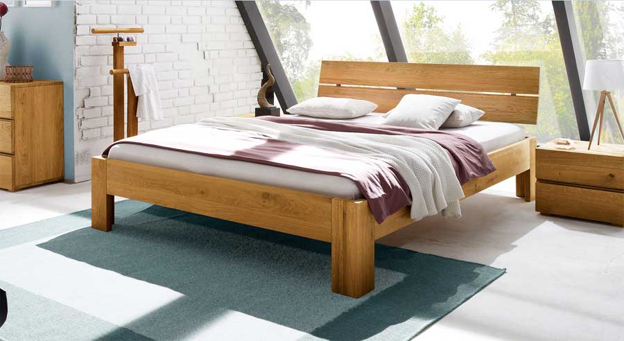 Futonbett 140×200 echtholz gebürstet für bungalow Schlafzimmer, Futonbett 140×200 echtholz gebürstet für bungalow.