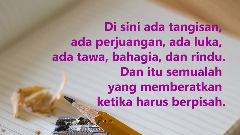 Dengan kesabaran dan kegigihannya, guru senantiasa mendidik muridnya menjadi pribadi yang bermanfaat. Kata Kata Perpisahan Sekolah Untuk Sahabat Dan Guru Kepogaul
