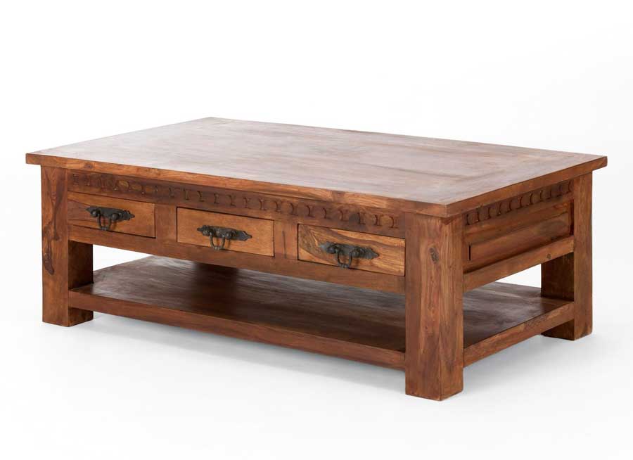 Couchtisch antik holz mit Schubladen und Griff Wohnzimmer, Couchtisch antik holz mit Schubladen und Griff.