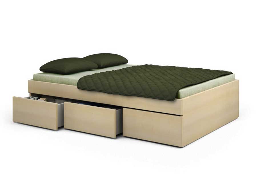 Bett ahorn 180×200 mit große Schublade ohne kopfteil bett Schlafzimmer, Bett ahorn 180×200 mit große Schublade ohne kopfteil bett.