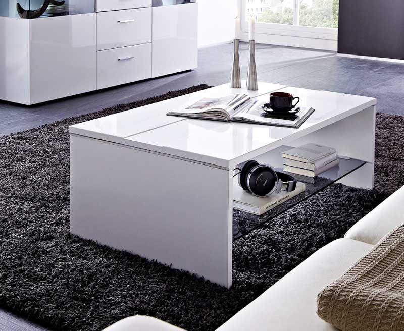 Couchtisch weiss glas mit glasablage aus material weiss hochglanz MDF aus couchtische glas für wohnzimmergestaltung ideen Wohnzimmer, Couchtisch weiss glas mit glasablage aus material weiss hochglanz MDF aus couchtische glas für wohnzimmergestaltung ideen.