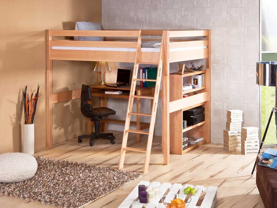 Etagenbett erwachsene aus holz buche dass komplett mit tisch schreibtisch Schlafzimmer, Etagenbett erwachsene aus holz buche dass komplett mit tisch schreibtisch.