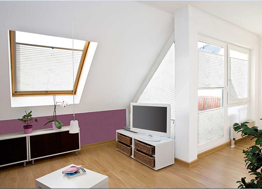 Haus Ideen, Rollos fenster innen haus dekor komplett mit lowboard.  