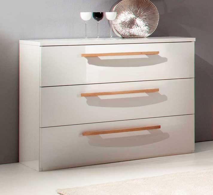 Kommode hochglanz weiss mit Drei Schubladen auf Metallschienen mit Vollauszug und Softclose Funktion für erstaunliche Kommoden Ideen Kommode hochglanz weiss mit Drei Schubladen auf Metallschienen mit Vollauszug und Softclose Funktion für erstaunliche Kommoden Ideen