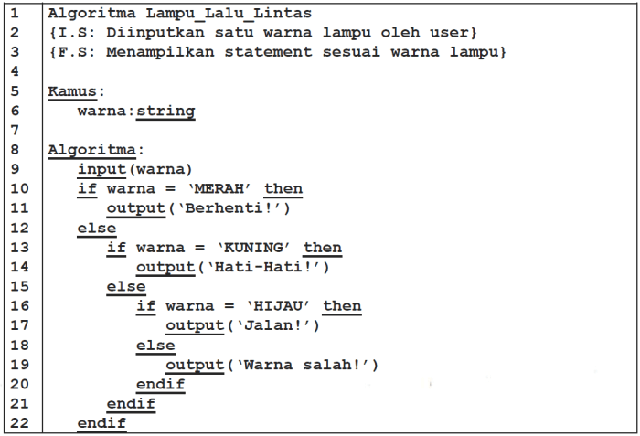 Bagaimana cara melakukan penulisan algoritma dengan pseudocode