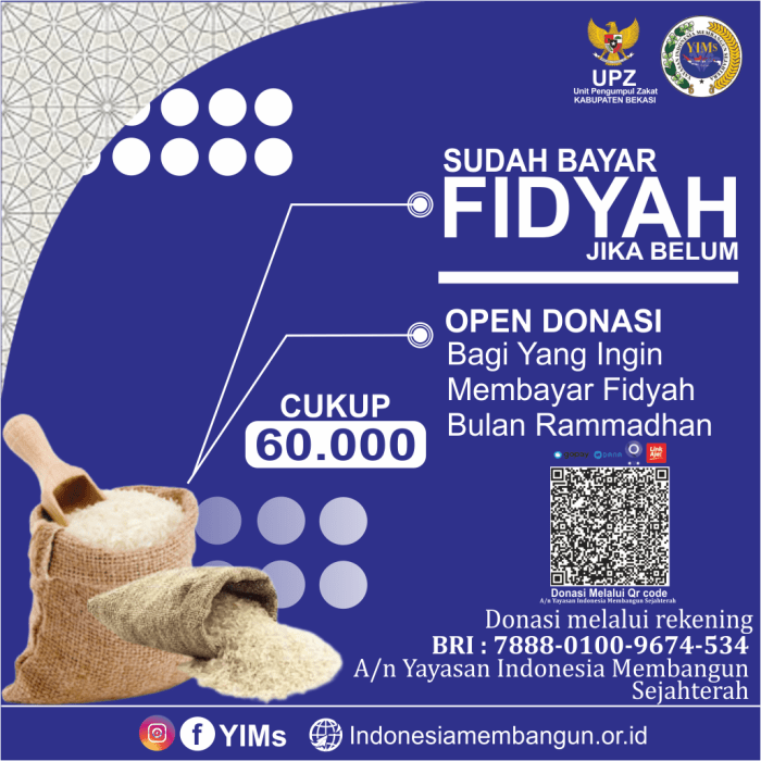 Membayar fidyah puasa ramadhan benar