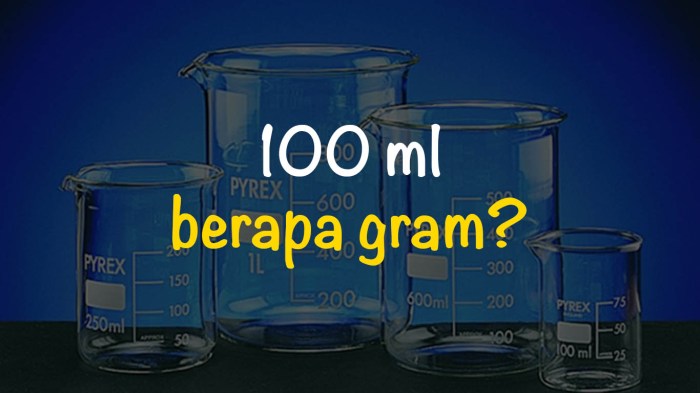 35 ml berapa gram