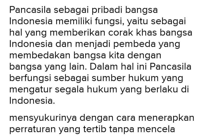 Bagaimana cara kamu mensyukuri kedudukan fungsi dan arti penting pancasila