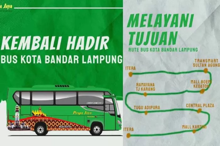 Lampung jaya puspa bus hijau