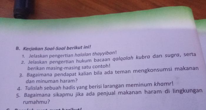 Bagaimana sikapmu jika ada penjual makanan haram dilingkungan rumahmu