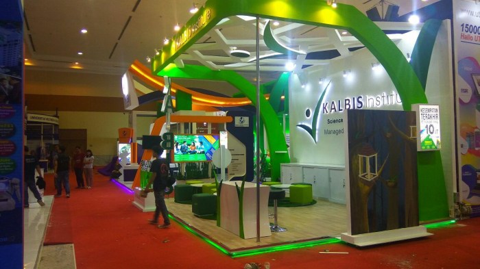 Bagaimana cara menentukan tempat pameran sekolah