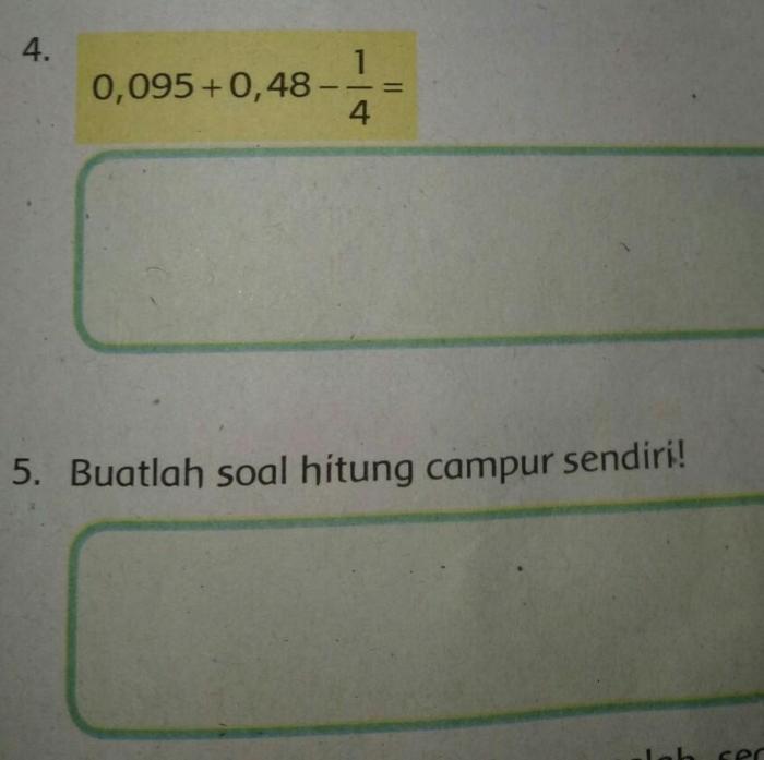 Sekarang selesaikan soal berikut