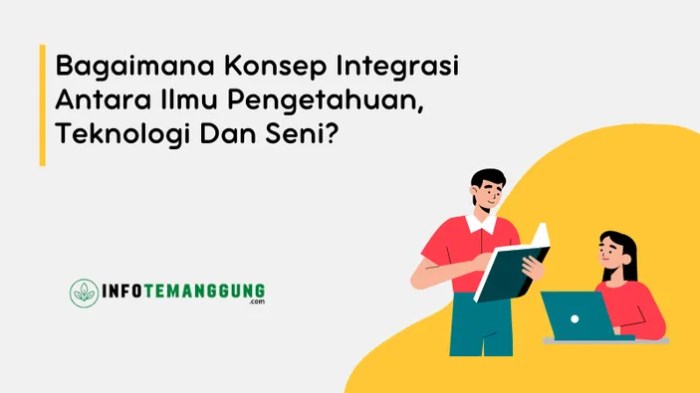 Bagaimana konsep integrasi antara ilmu pengetahuan teknologi dan seni