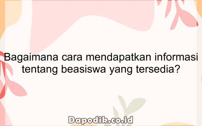 Bagaimana cara mendapatkan informasi