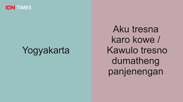 Bahasa jawa aku kangen kamu