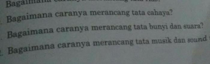 Bagaimana caranya merancang tata bunyi dan suara