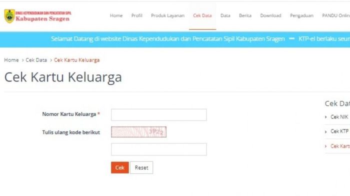 Kk kartu keluarga nomor melihat nik mulyadi eko ktp dalam cek berapa cpns pendaftaran kemenkumham digit penduduk kepala