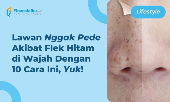 Hitam flek menghilangkan wajah alami