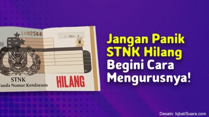 Stnk hilang mengurus kargoku samsat ribet gak dunia