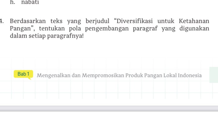 Berdasarkan teks yang berjudul diversifikasi untuk ketahanan pangan