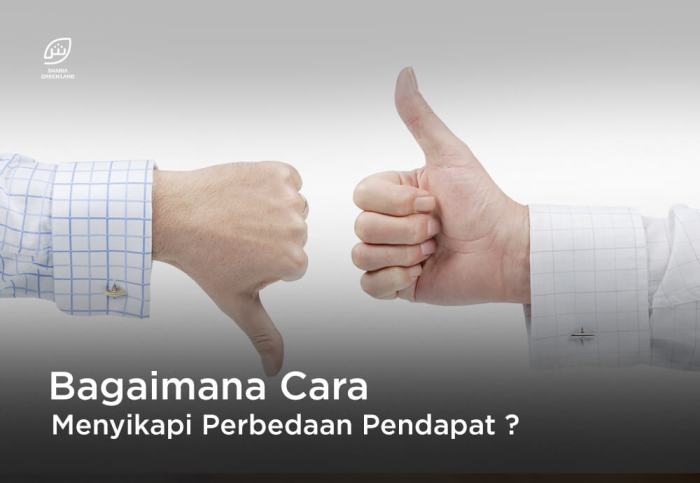 Menyikapi pendapat perbedaan cara tepat dalil warisan