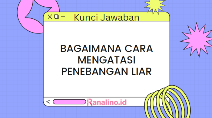 Bagaimana cara mengatasi penebangan liar