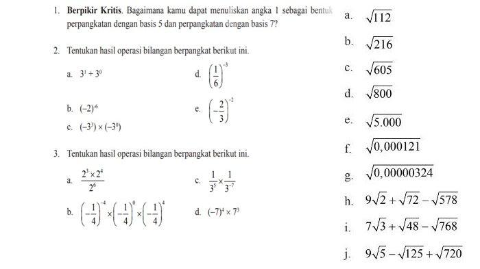 Menyederhanakan bilangan berpangkat