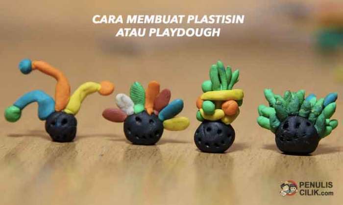 Bagaimana cara membuat patung dari plastisin