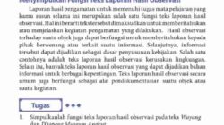 Bagaimana penulisan judul teks laporan hasil observasi