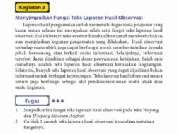 Bagaimana Penulisan Judul Teks Laporan Hasil Observasi