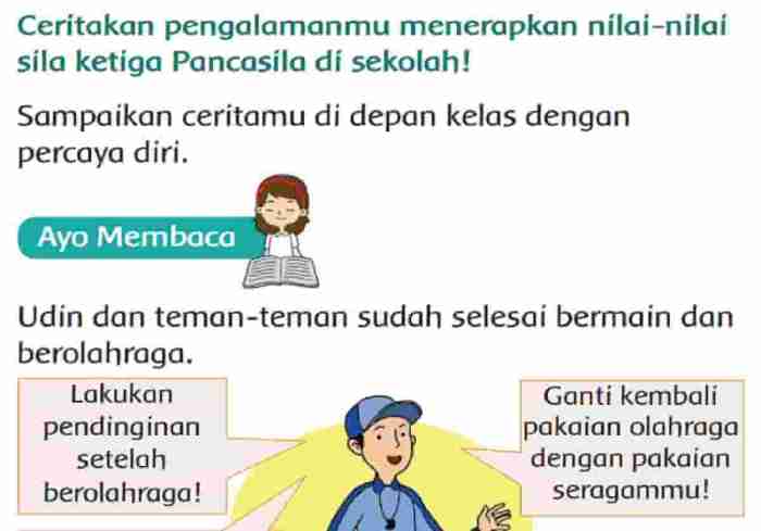 Ceritakan pengalamanmu mengaplikasikan nilai nilai pancasila