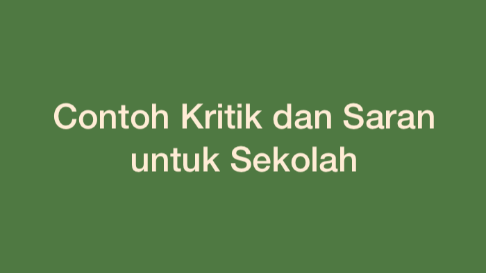 Bagaimana cara menyampaikan saran yang benar