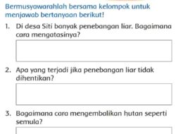 Di Desa Siti Banyak Penebangan Liar, Bagaimana Cara Mengatasinya?