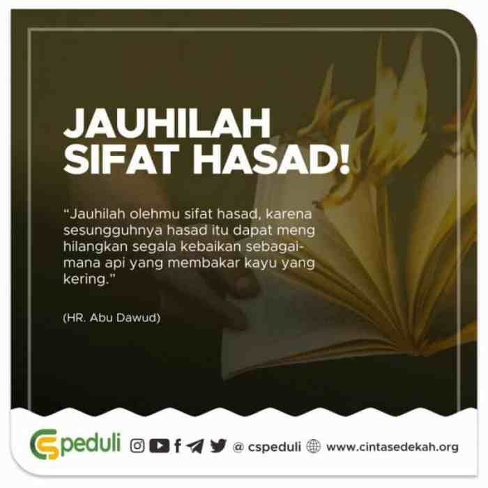 Hasad sifat jauhilah cintasedekah