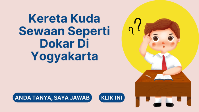 Kereta kuda sewaan seperti dokar di yogyakarta