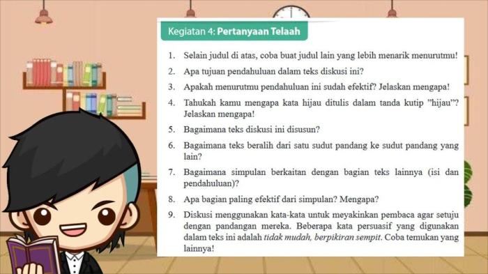 Bagaimana teks diskusi ini disusun