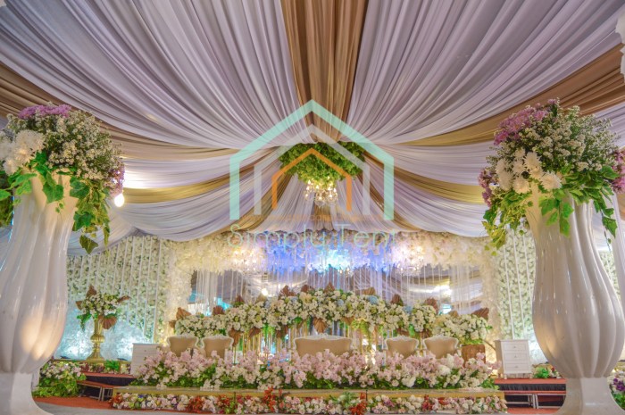 Pernikahan paket dekorasi resepsi pengantin jasa tenda pesta luwes dekor rias pelaminan