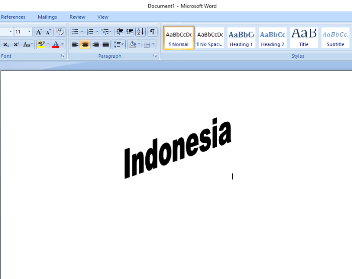 Bagaimana cara menggunakan word art