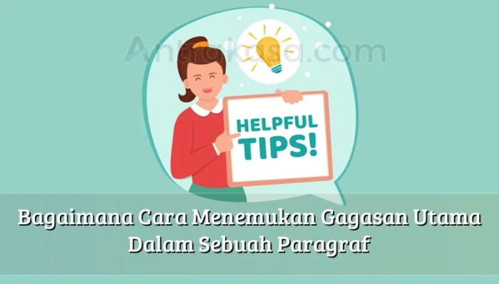 Bagaimana cara menemukan gagasan utama