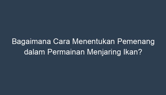 Bagaimana cara menentukan pemenang dalam permainan adu kecepatan