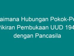 Bagaimana Hubungan Pokok Pokok Pikiran Pembukaan UUD 1945 dengan Pancasila