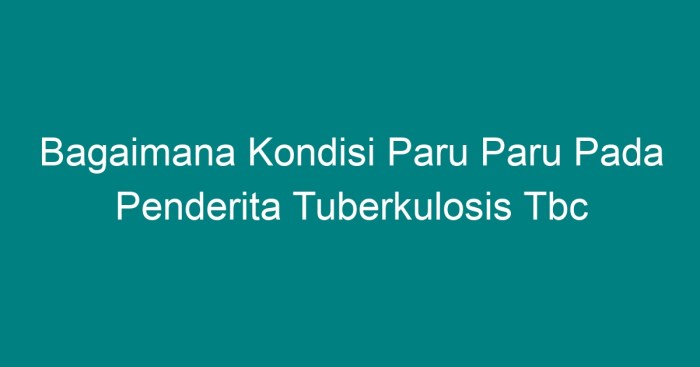 Paru tbc penyakit penderita tuberkulosis penyebab gejala pengertian menyembuhkan kematian tanda kesehatan alami sehat pengobatan tertinggi terserang tuberculosis bakteri hiv