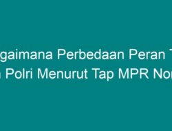 Bagaimana Perbedaan Peran TNI dan Polri Menurut TAP MPR Nomor