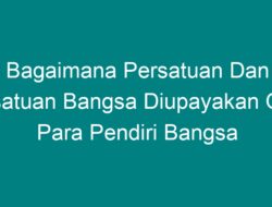 Bagaimana Para Pendiri Bangsa Membangun Persatuan dan Kesatuan Bangsa