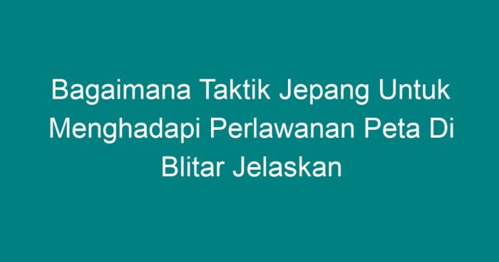 Jepang perlawanan terhadap bangsa