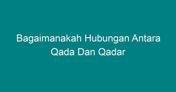 Qadar qada dalil