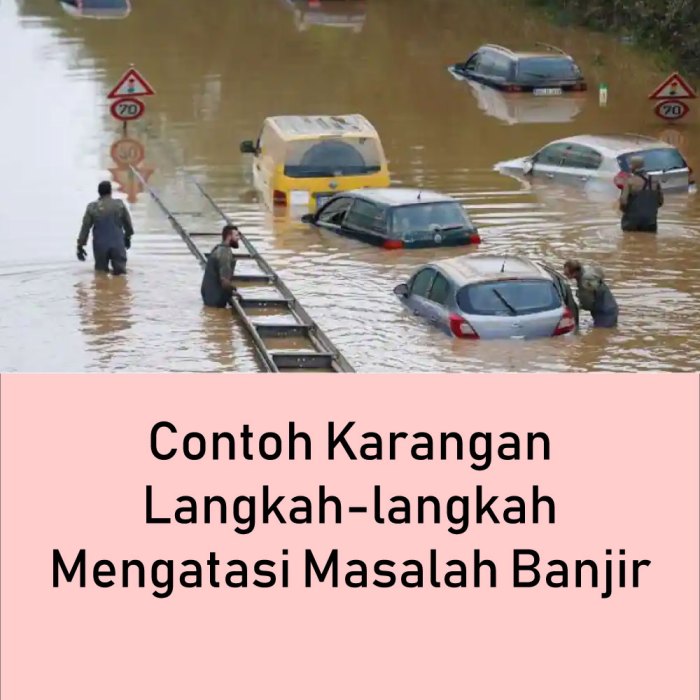 Banjir mengatasi alinea aneka rencana lain jalan infografik